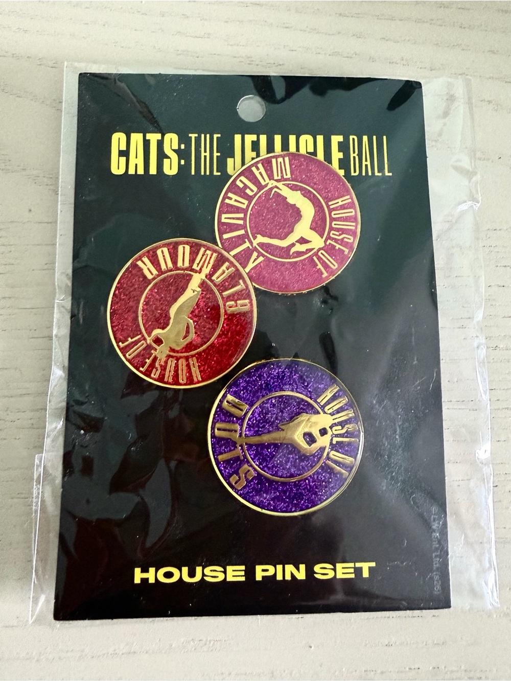 Cats: The Jellicle Ball House Pin Set - Purple & Red Enamel Pins